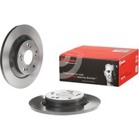 Rear Solid Brake Disc Pair Coated - 282mm Diameter Brembo