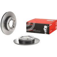 Brembo Audi 80 Rear Solid Brake Disc Pair Coated - 245mm Diameter | 08.9136.11 | GSF Car Parts
