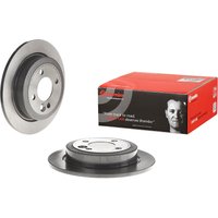 Brembo Rear Solid Brake Disc Pair Coated - 259mm Diameter | 08.9163.11 | GSF Car Parts