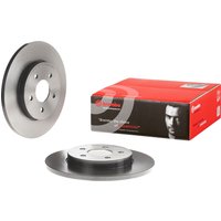Brembo Rear Solid Brake Disc Pair Coated - 280mm Diameter | 08.9734.11 | GSF Car Parts