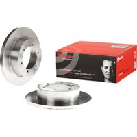 Rear Solid Brake Disc Pair - 280mm Diameter Brembo Fits: NISSAN CABSTAR