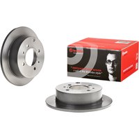 Rear Solid Brake Disc Pair Coated - 262mm Diameter Brembo