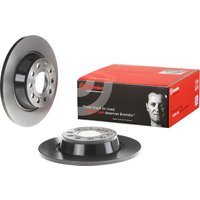 Brembo Skoda Superb Rear Solid Brake Disc Pair Coated - 282mm Diameter | 08.A202.11 | GSF Car Parts