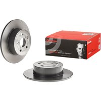 Rear Solid Brake Disc Pair Coated - 271mm Diameter Brembo