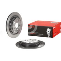 Brembo Rear Solid Brake Disc Pair Coated - 302mm Diameter | 08.A537.11 | GSF Car Parts