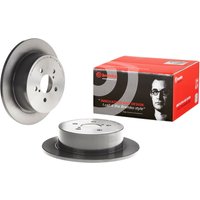 Brembo Subaru Legacy Rear Solid Brake Disc Pair Coated - 274mm Diameter | 08.A605.11 | GSF Car Parts