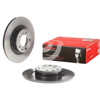 Brembo Peugeot 508 Rear Solid Brake Disc Pair Coated - 290mm Diameter | 08.A615.11 | GSF Car Parts