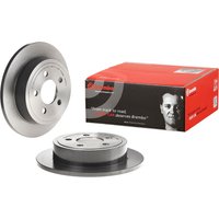 Brembo Jeep Cherokee Rear Solid Brake Disc Pair Coated - 285mm Diameter | 08.A636.11 | GSF Car Parts