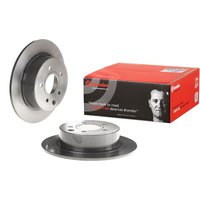 Brembo Rear Solid Brake Disc Pair Coated - 291.5mm Diameter | 08.A715.11 | GSF Car Parts