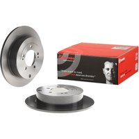 Brembo Mitsubishi Lancer Evo Rear Solid Brake Disc Pair Coated - 302mm Diameter | 08.A755.11 | GSF Car Parts