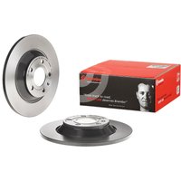 Brembo Audi A6 Rear Solid Brake Disc Pair Coated - 302mm Diameter | 08.A816.11 | GSF Car Parts