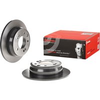 Brembo Hyundai Ix35 Rear Solid Brake Disc Pair Coated - 262mm Diameter | 08.A869.11 | GSF Car Parts