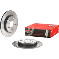 Brembo Toyota Auris Touring Sports Rear Solid Brake Disc Pair Coated - 270mm Diameter | 08.A912.11 | GSF Car Parts