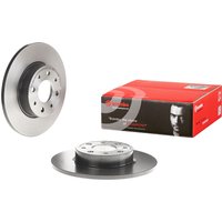 Brembo Alfa Romeo Mito Rear Solid Brake Disc Pair Coated - 251mm Diameter | 08.A915.11 | GSF Car Parts