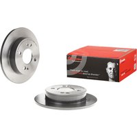 Rear Solid Brake Disc Pair Coated - 234mm Diameter Brembo