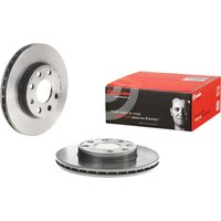Front Vented Brake Disc Pair Coated - 236mm Diameter Brembo