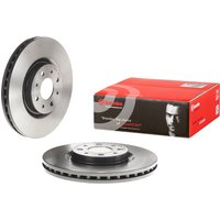 Front Vented Brake Disc Pair Coated - 281mm Diameter Brembo