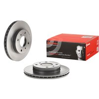 Front Vented Brake Disc Pair Coated - 257mm Diameter Brembo