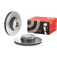 Front Vented Brake Disc Pair Coated - 324mm Diameter Brembo