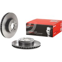Front Vented Brake Disc Pair Coated - 260mm Diameter Brembo