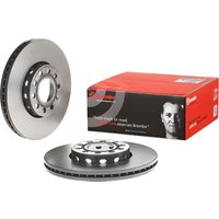 Brembo Volkswagen Passat Front Vented Brake Disc Pair Coated - 288mm Diameter | 09.5745.21 | GSF Car Parts