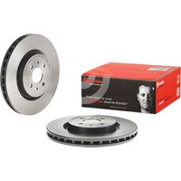 Front Vented Brake Disc Pair Coated - 305mm Diameter Brembo