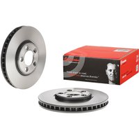 Front Vented Brake Disc Pair Coated - 300mm Diameter Brembo