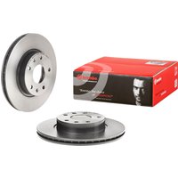 Brembo Land Rover Freelander Front Vented Brake Disc Pair Coated - 277mm Diameter | 09.8609.11 | GSF Car Parts
