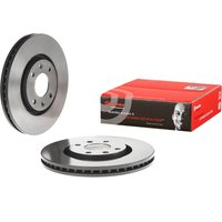 Brembo Peugeot 206 Front Vented Brake Disc Pair Coated - 283mm Diameter | 09.8760.11 | GSF Car Parts