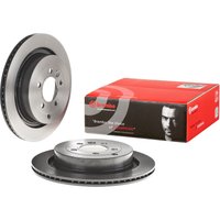 Brembo Land Rover Range Rover Sport Rear Vented Brake Disc Pair Coated - 350mm Diameter | 09.8876.31 | GSF Car Parts