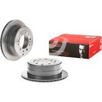 Brembo Toyota Land Cruiser Rear Vented Brake Disc Coated - 329mm Diameter | 09.9086.11 | GSF Car Parts