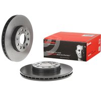 Brembo Volkswagen Caddy Front Vented Brake Disc Pair Coated - 288mm Diameter | 09.9145.11 | GSF Car Parts
