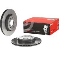 Brembo Skoda Octavia Front Vented Brake Disc Pair Coated - 280mm Diameter | 09.9167.11 | GSF Car Parts