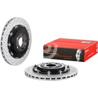 Rear Two-part Brake Disc Single Coated - 360mm Diameter Brembo