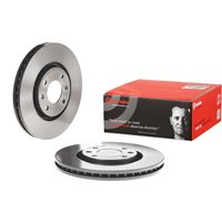 Brembo Peugeot 207 Front Vented Brake Disc Pair Coated - 283mm Diameter | 09.9619.11 | GSF Car Parts