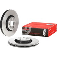 Front Vented Brake Disc Coated - 336mm Diameter Brembo Fits: VOLVO XC90