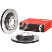 Brembo Porsche Cayenne Rear Vented Brake Disc Coated - 358mm Diameter | 09.9871.11 | GSF Car Parts