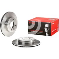 Brembo Front Vented Brake Disc Pair - 241mm Diameter | 09.9998.10 | GSF Car Parts