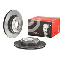 Brembo BMW X1 Rear Vented Brake Disc Pair Coated - 336mm Diameter | 09.A270.11 | GSF Car Parts