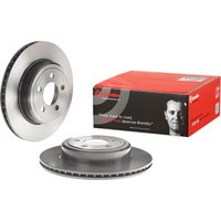 Rear Vented Brake Disc Pair Coated - 320mm Diameter Brembo