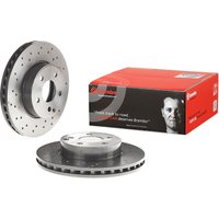 Brembo Front Vented Brake Disc Pair Coated - 295mm Diameter | 09.A613.51 | GSF Car Parts