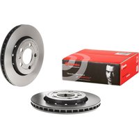 Brembo Skoda Octavia Rear Vented Brake Disc Pair Coated - 256mm Diameter | 09.A652.11 | GSF Car Parts