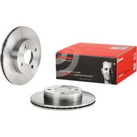 Front Vented Brake Disc Pair - 238mm Diameter Brembo Fits: NISSAN MICRA