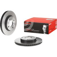 Brembo Front Vented Brake Disc Pair Coated - 258mm Diameter | 09.A968.21 | GSF Car Parts