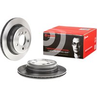 Brembo BMW 4 Series Gran Coupe Rear Vented Brake Disc Pair Coated - 300mm Diameter | 09.B338.11 | GSF Car Parts