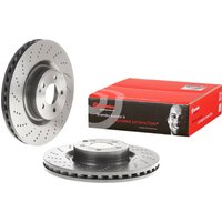 Front Perforated/vented Brake Disc Single Coated - 344mm Diameter Brembo