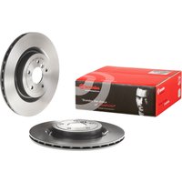 Brembo Jaguar Xe Rear Vented Brake Disc Pair Coated - 325mm Diameter | 09.C209.21 | GSF Car Parts