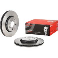 Front Vented Brake Disc Pair Coated - 299mm Diameter Brembo