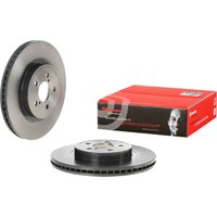 Front Vented Brake Disc Pair Coated - 293mm Diameter Brembo