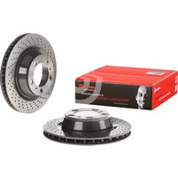 Rear Rh Perforated/vented Brake Disc Single Coated - 330mm Diameter Brembo